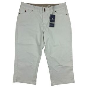 NWT Lee Platinum Label Premium Fit Classic Comfort Capri Jeans Sz 18 Medium